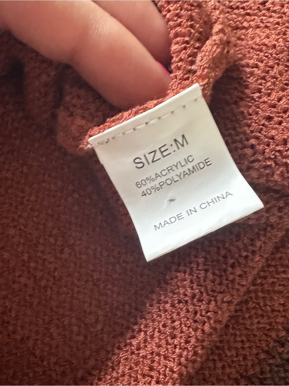 Colorblock Knit Tank Top - Rust & Tan - Picture 2 of 4